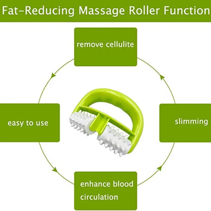 Manual Two-Wheel Roller Massage Fast Anti Cellulite Roller Beauty Massager Anti Cellulite Roller Health Care Cellulite Massage