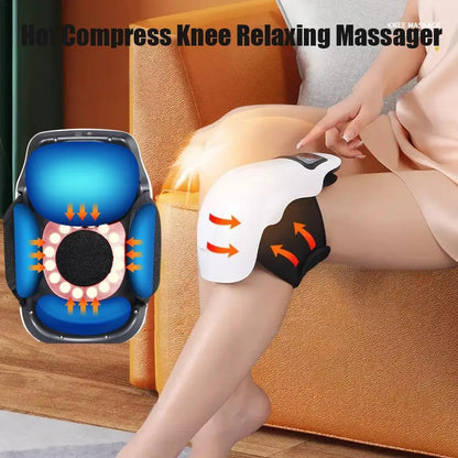 New Electric Knee Massager Vibration Heating Physiotherapy for Knee Joints Muscle Relax Infrared Thermal Therapy Foot Massage