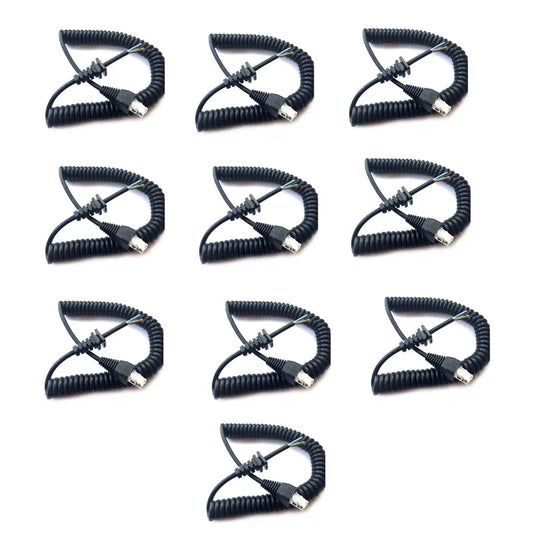 10x YAESU MH-67A8J Handheld PTT Mic Replacement RJ45 8-Pin Speaker Microphone Cable for VERTEX VX-2108 VX-2208 VX-2508 Car Radio