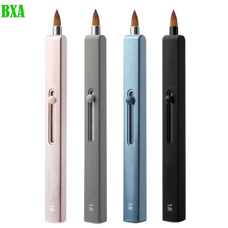 1PCS Lip Makeup Brush Retractable Lipstick Lip Gloss Brush Telescopic Dual Use Lip Eyeshadow Brush Beauty Tools With Protect Cap