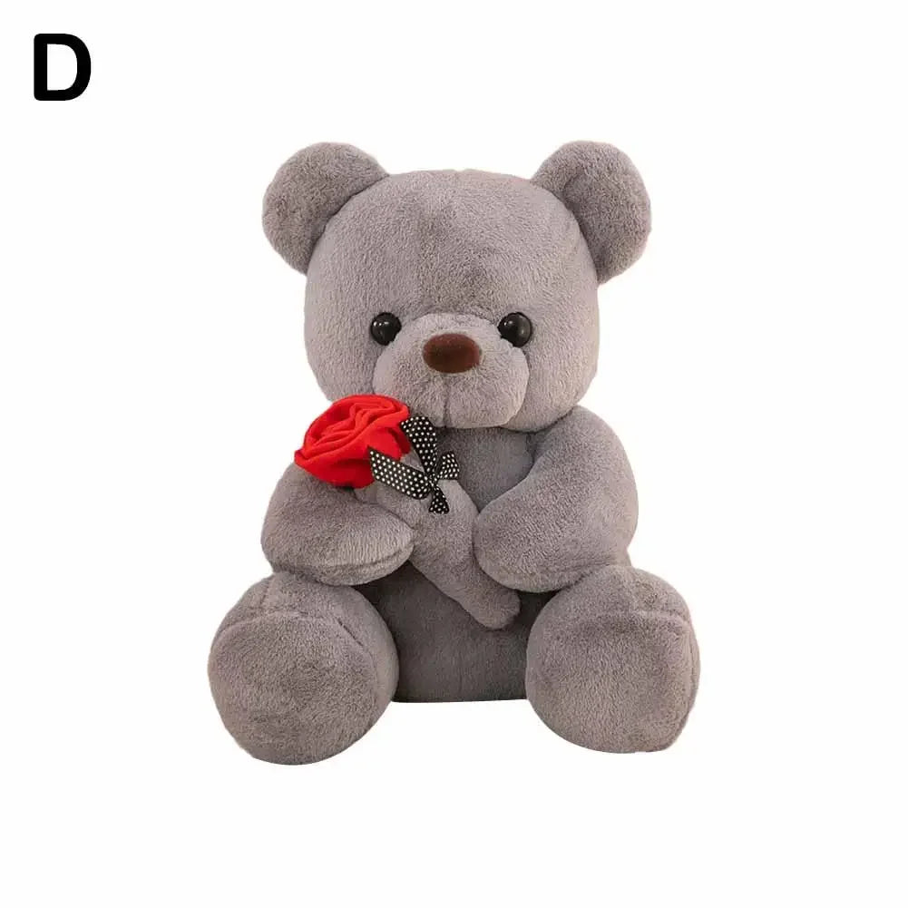 25cm Teddy Bear Valentine's Day Gift Teddy Bear Stuffed Animal Rose Bear Doll Girlfriend Couple Valentine's Day Gift