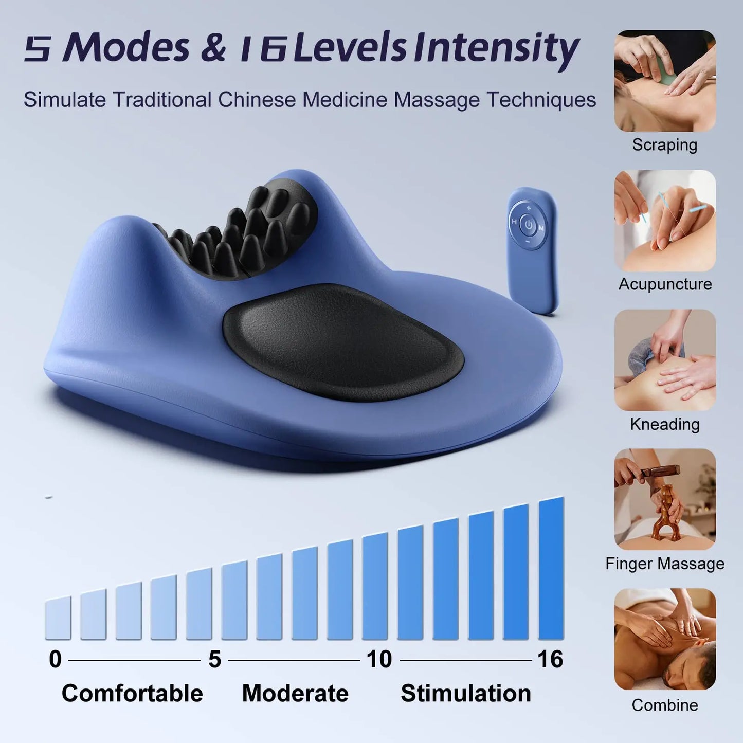 Electric Neck Massage Pillow Ems Pluse Heating Shoulde Stretcher Massage Pillow Cervical Traction Muscle Relaxtion Relife Pain