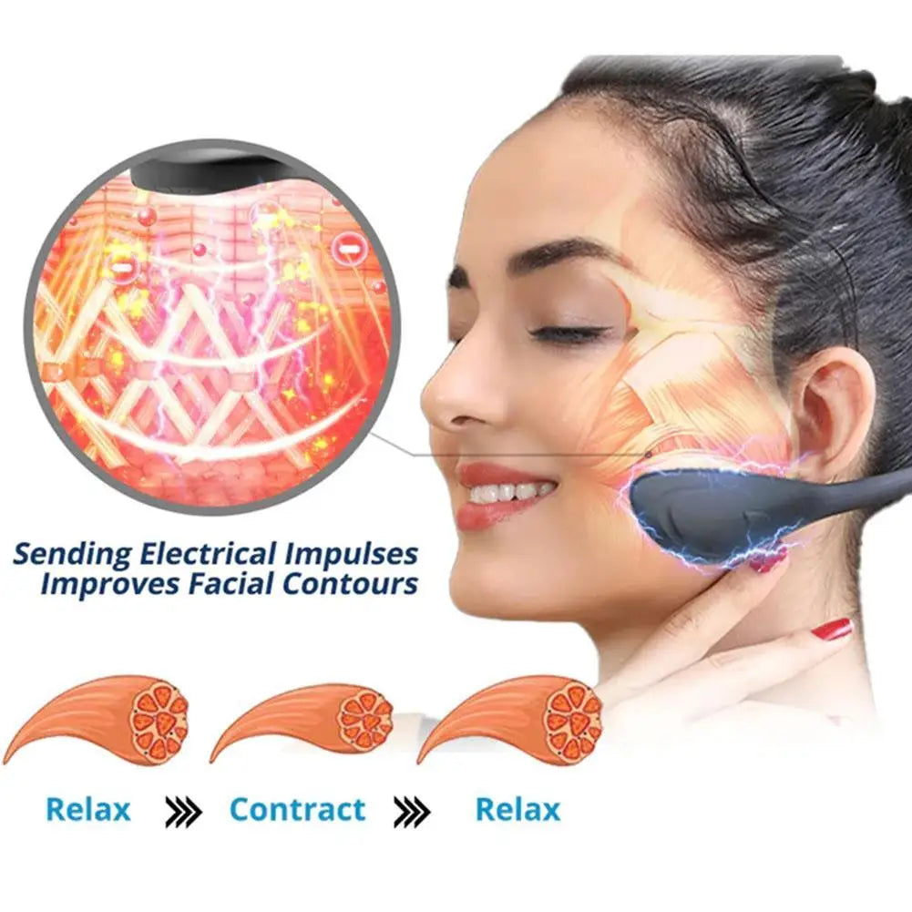 Electric Facial Tightening Beauty Facial Lifting Tools NEW V Facial Massage Machine Facial Stimulator Double Chin Reducer