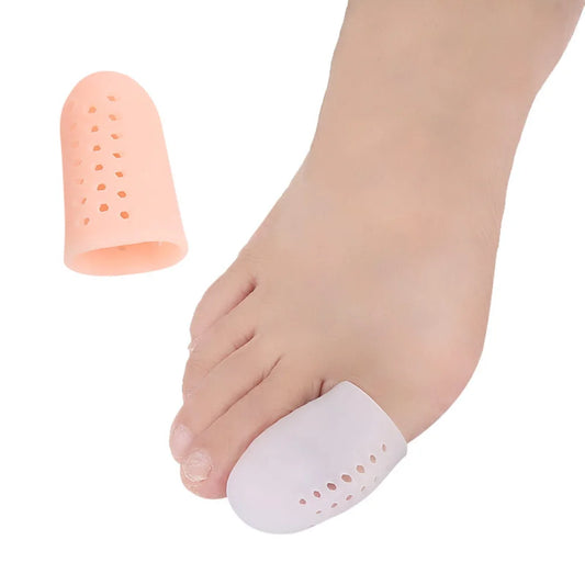 2PCS Foot Care Tools Silicone Toe Separator Stretcher Toe Tube Corn Blister Protection Gel Bunion Toe Protection