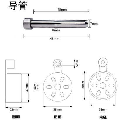 Stainless Steel Flat Cap Chastity Cage Lock w/ Air Hole Catheter for Anti-Escape Male Convenient Urination Penis Cage Exerciser