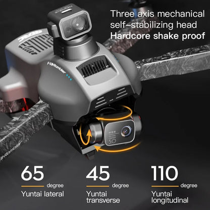 4K HD 3 Axis Gimbal Eis F13 Profesional Drones Anti Shake Camera With GPS Repeater Brushless Motor Quadcopter RC Helicopter Toys