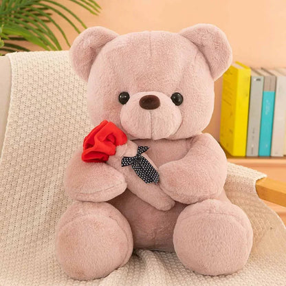 25cm Teddy Bear Valentine's Day Gift Teddy Bear Stuffed Animal Rose Bear Doll Girlfriend Couple Valentine's Day Gift