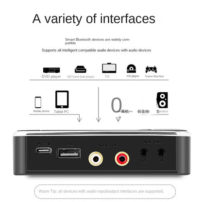 2-in-1 NFC Bluetooth Receiver and Transmitter, RCA Car/Home Audio Adapter 5.0 with USB Audio