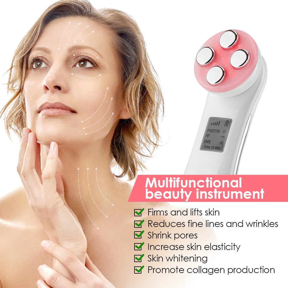 EMS Micro-current Phototherapy Lifting Massager LED Photon Rejuvenation Beauty Machine Skin Lifting Equipment Anti-wrinkle