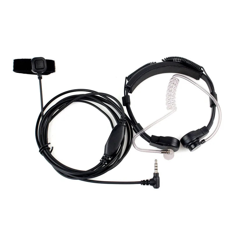 YAESU 1Pin Finger Throat Flexible Air Tube PTT MIC Earphone Headset Microphone for VERTEX VX-2R VX-3R VX-5R VX-160 FT-60R Radio