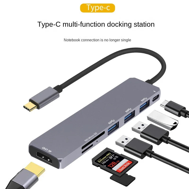 7-in-1 USB-C Hub - USB-C To HDMI and More - Multi-Function Docking Station