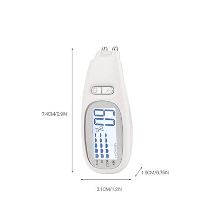 CR302 Skin Analyzer with Digital LCD Display Face Moisture Detector Monitor Facial Oil Tester Skin Condition Pen Memory Function