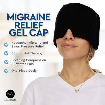 1PC Relax Massage Machine Health Care Hat Head Massager Ice Eye Mask Gel Hot Cold Therapy Headache Migraine Relief Antistress