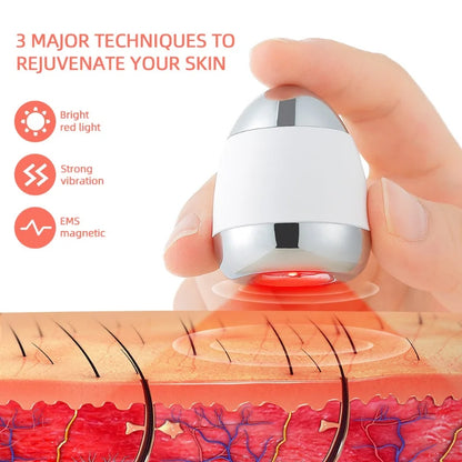 New Face Skin Lifting Infrared Photon Revitalizing Instrument EMS Vibration Massager Anti Wrinkle Ion Essence Importer