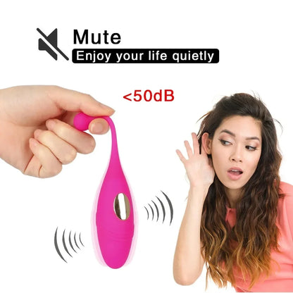 1ps New Women's Jumping Egg Vibration Masturbation Device Wireless Remote Control USB Charging Fun Silicone Waterproof Adult Toy