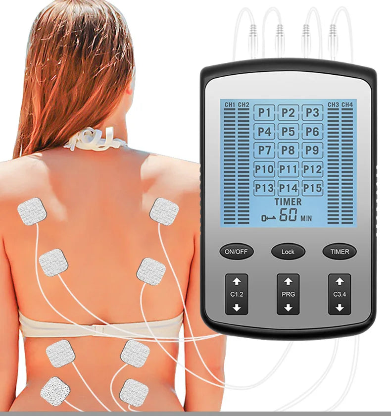 Electric TENS Muscle Stimulator EMS Acupuncture Body Massage Digital Therapy Slimming Machine Electrostimulator Herald Massage