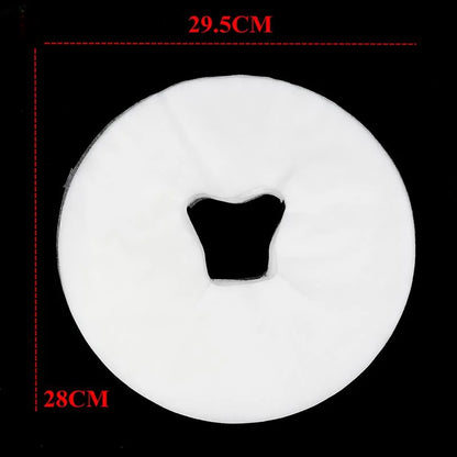 100pcs Disposable Massage Head Cushion, Face Pillowcase, Cushion Cover, Massage Face Cradle, Table, Headrest Cover