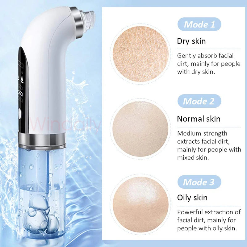 NEW Blackhead Removal Hole Vacuum Cleaner Electric Tiny Bubble Cleanser USB Rechargeable Beauty Device