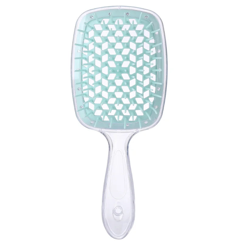 BXA Fluffy Modeling Comb Mesh Comb Hairdressing Hair Smoothing Honeycomb Comb Plastic Massage Comb Dry and Wet Hollow Comb