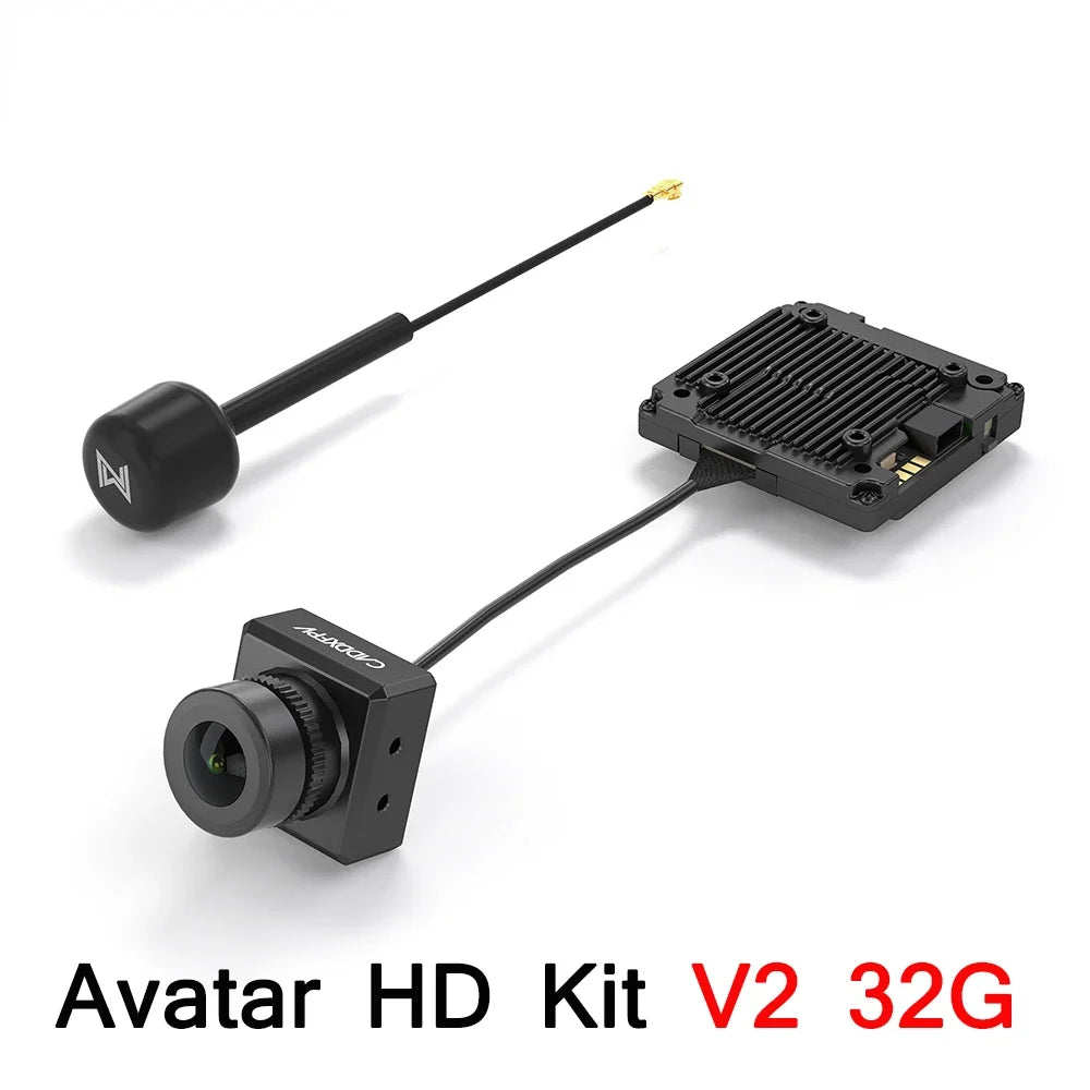 Walksnail Avatar HD Kit V2 1080P HD 160° FOV 2K Video Camera (Without Gyroflow) (With Gyroflow) Built-in Storage VTX for FPV