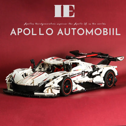 3668PCS 1:8 MOC High-Tech Gumpert Apollo IE Sport Car Building Blocks Speed Racing Vehicle Bricks Kits Toy Gifts for Friend Kids