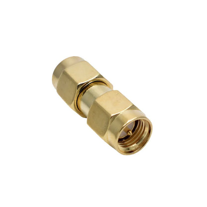 1pcs New Brass Connector Adapter SMA Male Plug to SMA Male Plug RF Coaxial Converter Straight