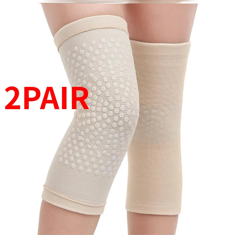 Knee Warmer Strap Arthritis Muscle Relax Joint Injury Recovery Knee Warmer Strap Massage Leg Warmer 1 Pair of Support Knee Pads