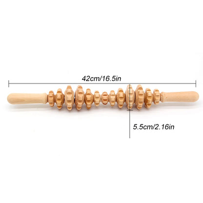 1pc  Wood Therapy Roller Massage Tools Lymphatic Drainage Wooden Massage & Muscle Roller Stick | Maderoterapia Rolling Body