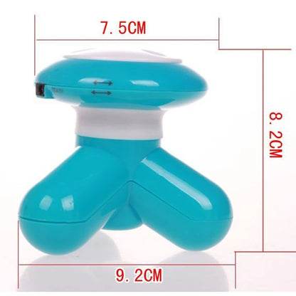 Portable Mini Electric Handled Wave Vibrating Massager Battery USB Rechargeable Beauty Lightweight Massager Full Body Relaxation