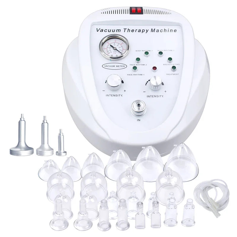 NEW Body Shaping Breast Enlargement Vacuum Therapy Electric Breast Massager 24Cups Buttock Lift Machine Chest Care Instrument