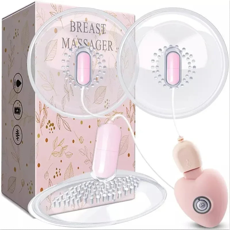 USB/Wireless Breast Enlargement Massage Nipple Stimulation Licking Vagina Clitoris Vacuum Sucker Masturbator Vibrator Sex Toys