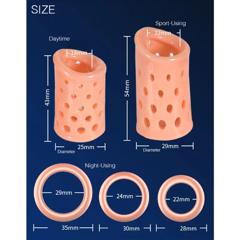 1PCS TPE 5-in-1 Cock Ring Foreskin Resistance Ring Widening Rings Delay Ejaculation Penis Rings Sex Toys for Men