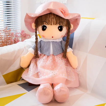 45-75cm Big Kawaii Hat Princess Mayfair Doll w/ Clothes Kids Baby Appease Toys Stuffed Soft Cartoon Plush Toys for Children Gift