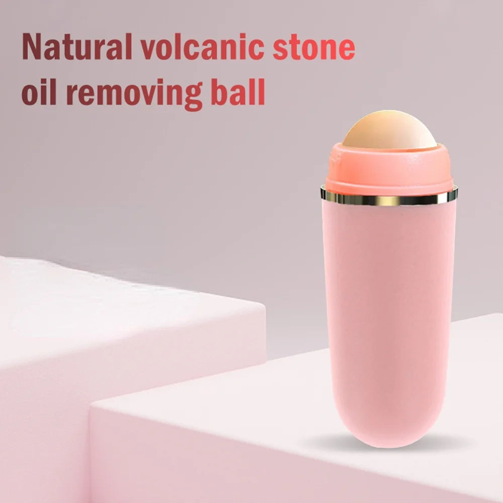 BXA 1PC Portable Facial Oil Removal Massage Oil Absorption Ball Cleaning Facial Pores Mini Volcanic Stone Oil Absorption Ball