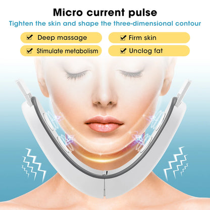 NEW Face Lift Machine Bandage V Face EMS Micro-Current Face Massager Slim Double Chin V-Line Belt Anti-wrinkle Firming Skin