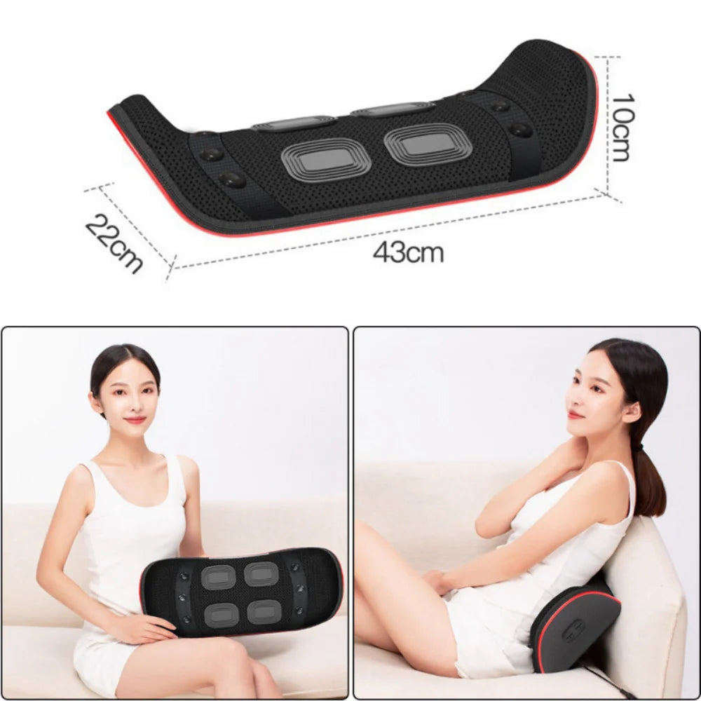 NEW Hot Compress Lumbar Spine Lumbar Traction Device Inflatable Electric Waist Massager Heating Multi-Level Back Massager