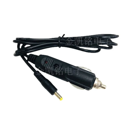 12V 2A Car Power Cable, Copper, Cigarette Lighter To DC 4.0*1.7mm Connector, Tmall Genie, Black, 1.5m