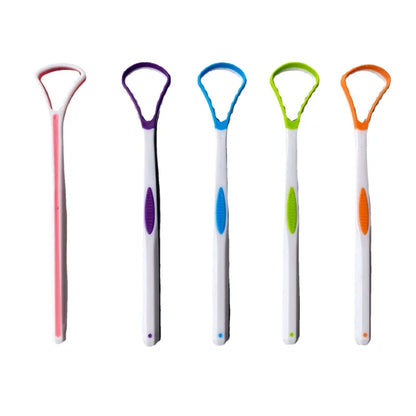 Silicone Tongue Scraper Brush Cleaning  Food Grade Single Oral Care To Keep Fresh Breath 5pcs-10pcs