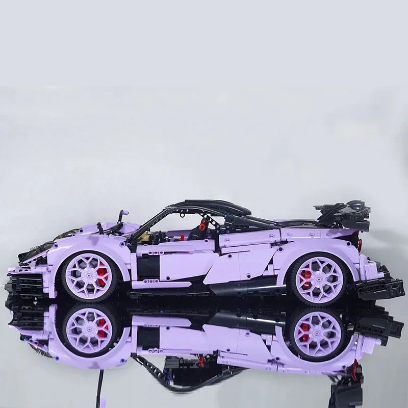 3428PCS Technical MOC Assemble Bricks Vehicle Pagani Huayrar R Super Sport Car Building Blocks New Toys Collection Adult Gifts