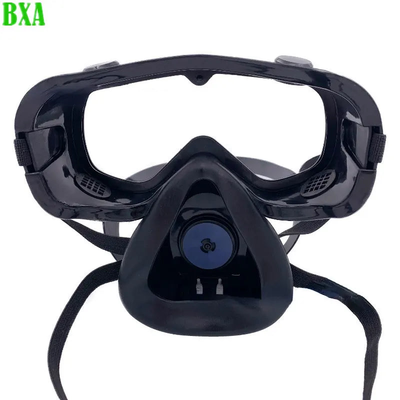 Windproof Protective Anti Bacteria Dust Safety Gas Mask Goggles Spray Paint Chemical Pesticide Filter Box Respirator Widely Used