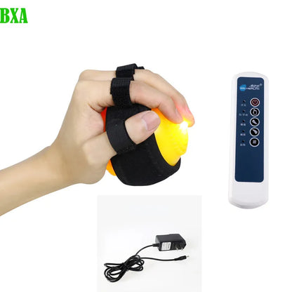 BXA Electric Hand Massage Ball Orthosis Infrared Hot Compress Stroke Finger Anti-Spasticity Exercise Hemiplegia Recovery Therapy