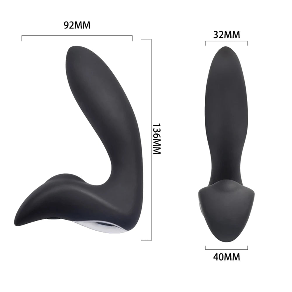 Vibrating Prostate Massager Men Anal Plug Waterproof 10 Stimulation Patterns Powerful Motors Butt Silicone Sex Toys for Adults