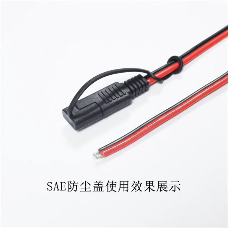 18AWG Solar Panel Extension Cable 0.75mm² Dustproof SAE Power Wire 1M