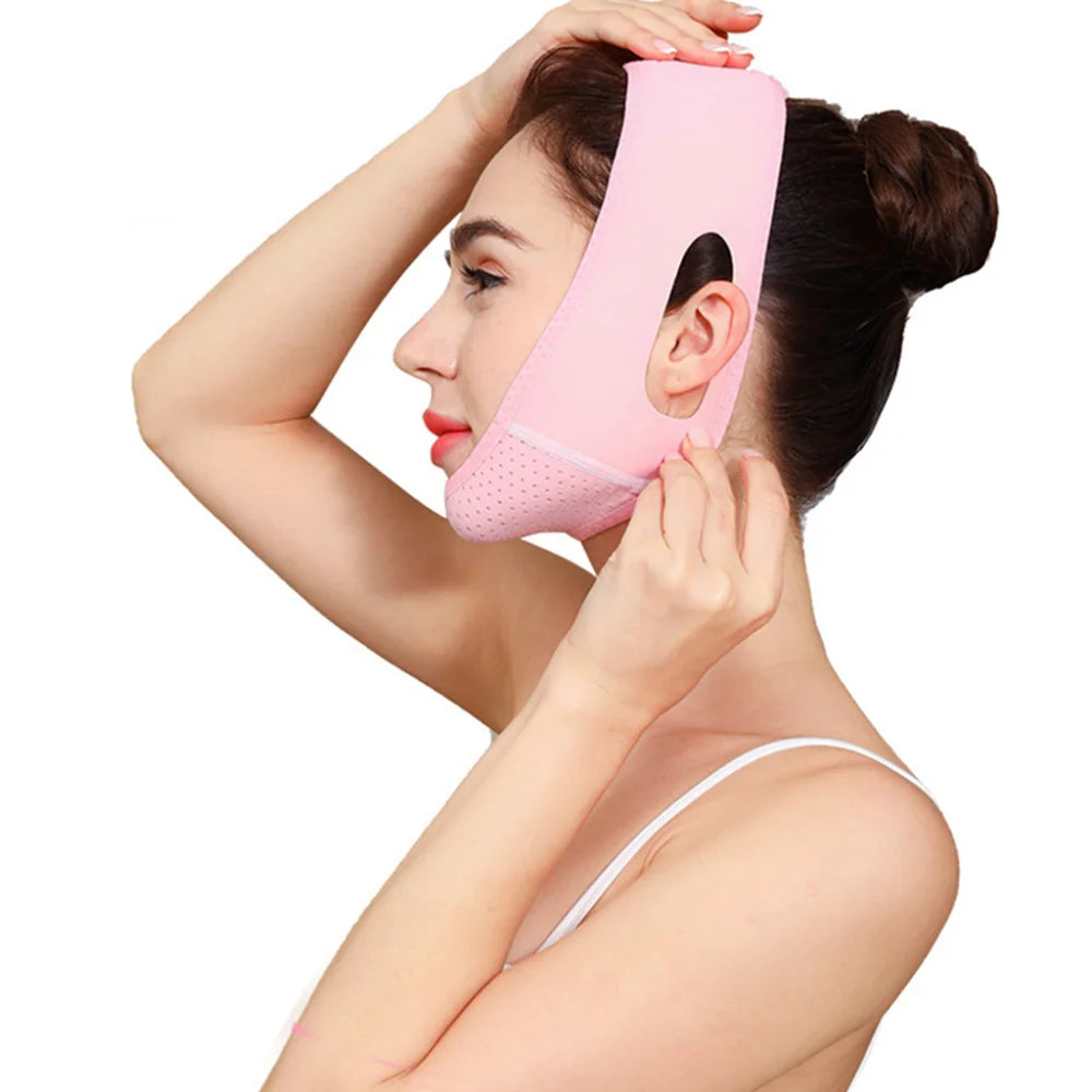 V-line Facial Shaper Elastic Facial Slimming Bandage Chin Cheek Lifting Belt Facial Skin Care Beauty Tool Facial Massage Belt