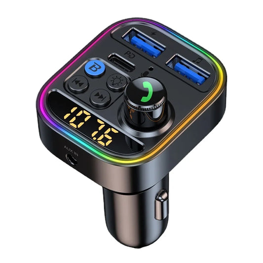 T18 Car MP3 Player PD30W Super Fast Charging V5.3 Bluetooth Hands-free FM Transmitter Car MP3, 128 Characters.