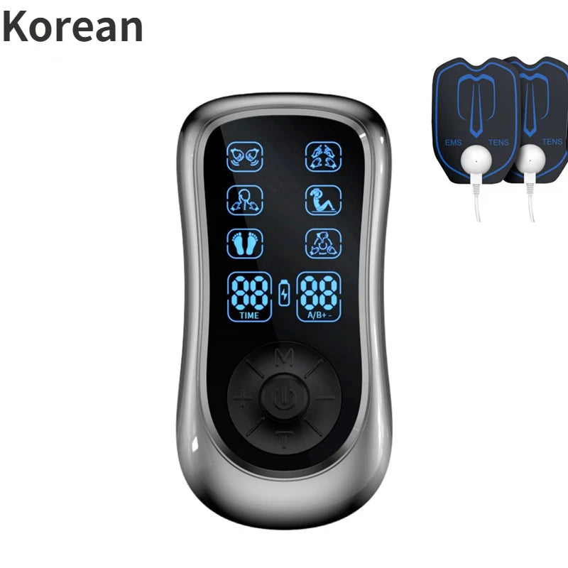 8 Languages Neck Massager LCD Display EMS TEM Pulse Massage with 6 Massage Modes To Comprehensively Alleviate Muscle Fatigue