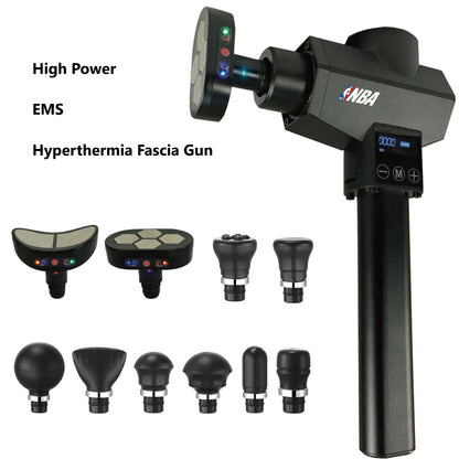 High-Power Massage Gun Muscle Relaxation Gun 3stage Folding Hot Compress Ems Rehabilitation Physiotherap Fascia Gun