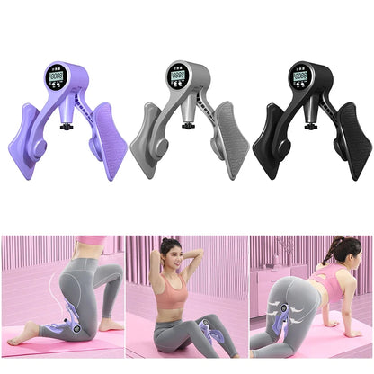 Leg Exerciser Digital Counter Hip Trainer Leg Trainers Pelvic Floor Muscle Strength Adjustable Inner Thigh Fitness Equipment