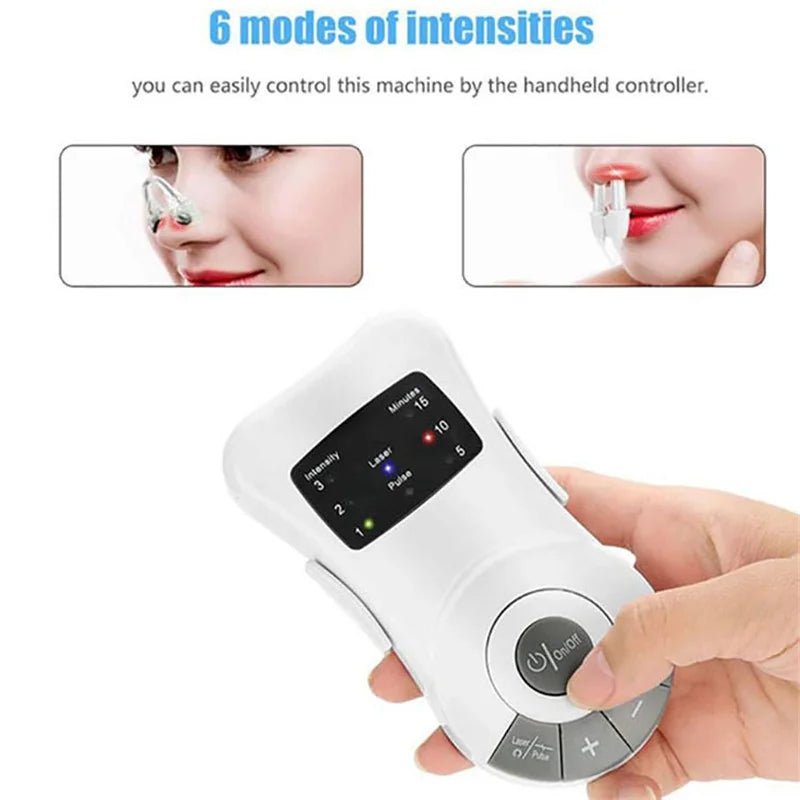 Nose Care Rhinitis Treatment Allergy Relief Low Frequency Laser Allergy Rhinitis Sinusitis Anti-snoring Treatment Device Massage