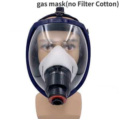 Protective Gas Mask Painting Spraying Organic Vapor Field Spherical Respirator Silicone Chemcial Safety Proof Dust Facepiece